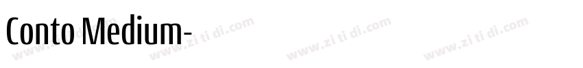 Conto Medium字体转换 Conto Medium字体转换